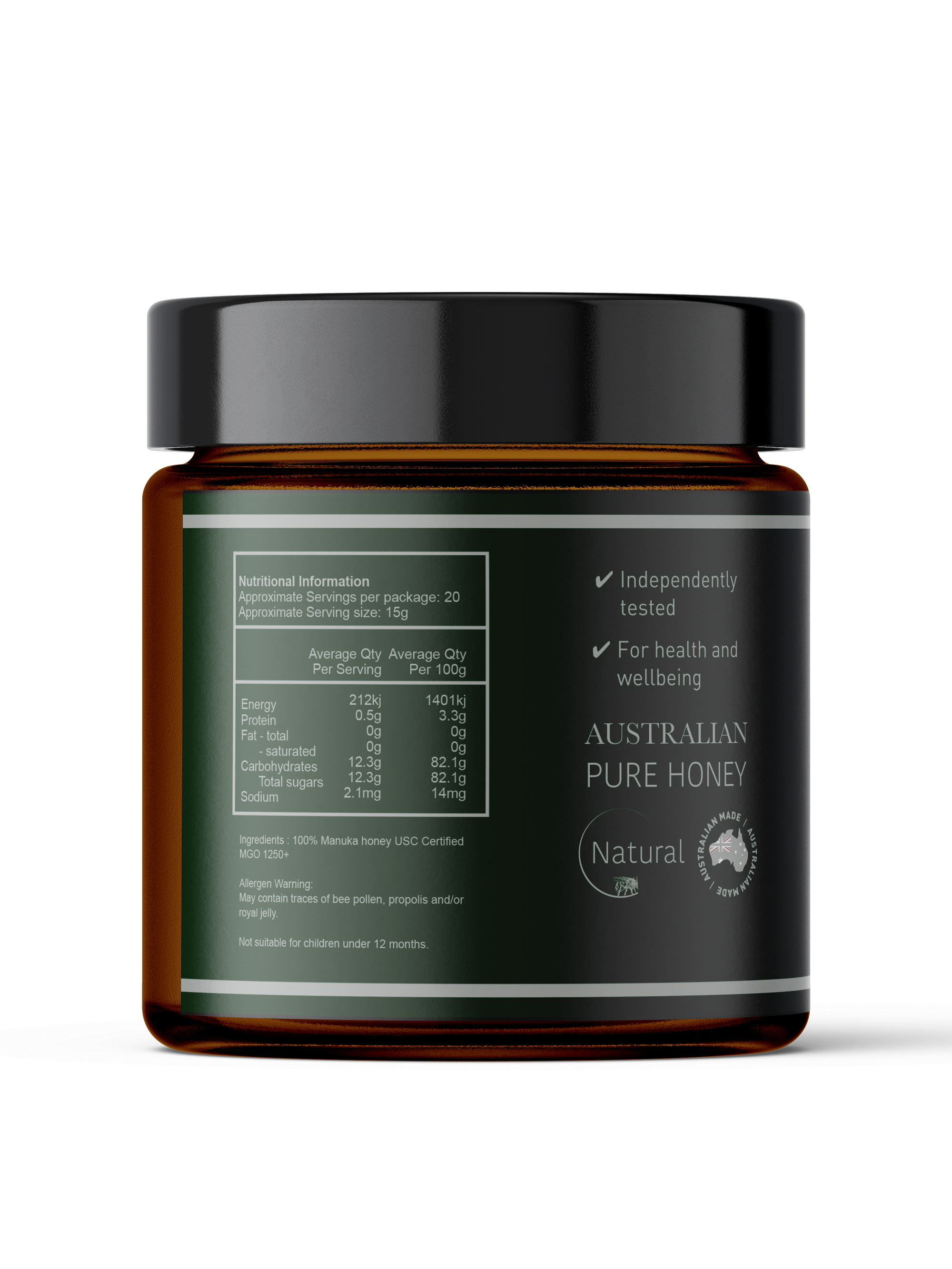 K-Health Premium Australian Manuka Honey MGO 1250